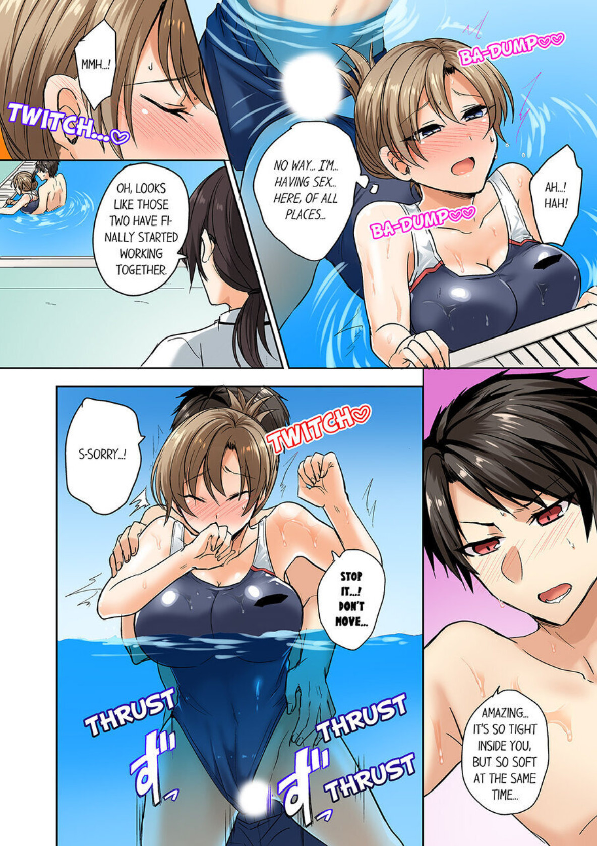 Hentai Manga Comic-My Swimsuit Slipped... And it went in!? A Mixed Synchronized Swimming Club with More Than Just Nip Slips in Store! ~ 1-Read-24